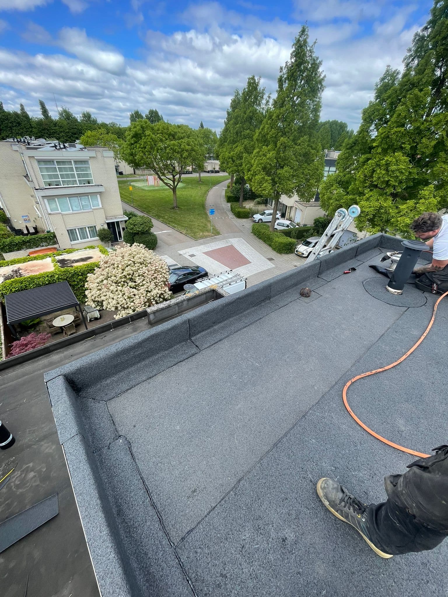 Nieuw plat dak