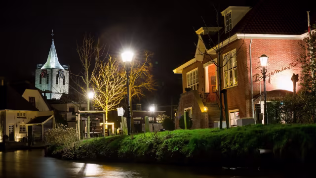 Daken en bebouwing in Harmelen