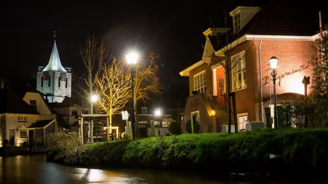 Daken en bebouwing in Harmelen
